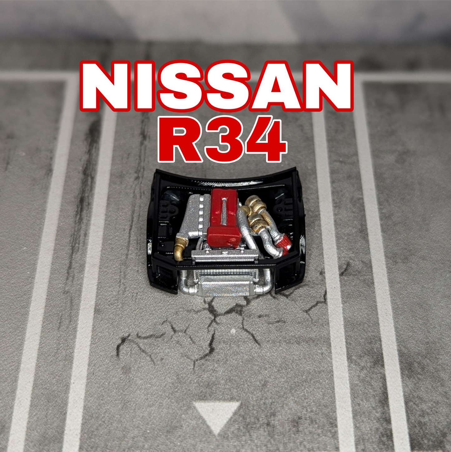 Nissan R34 Painted Engine and Bay