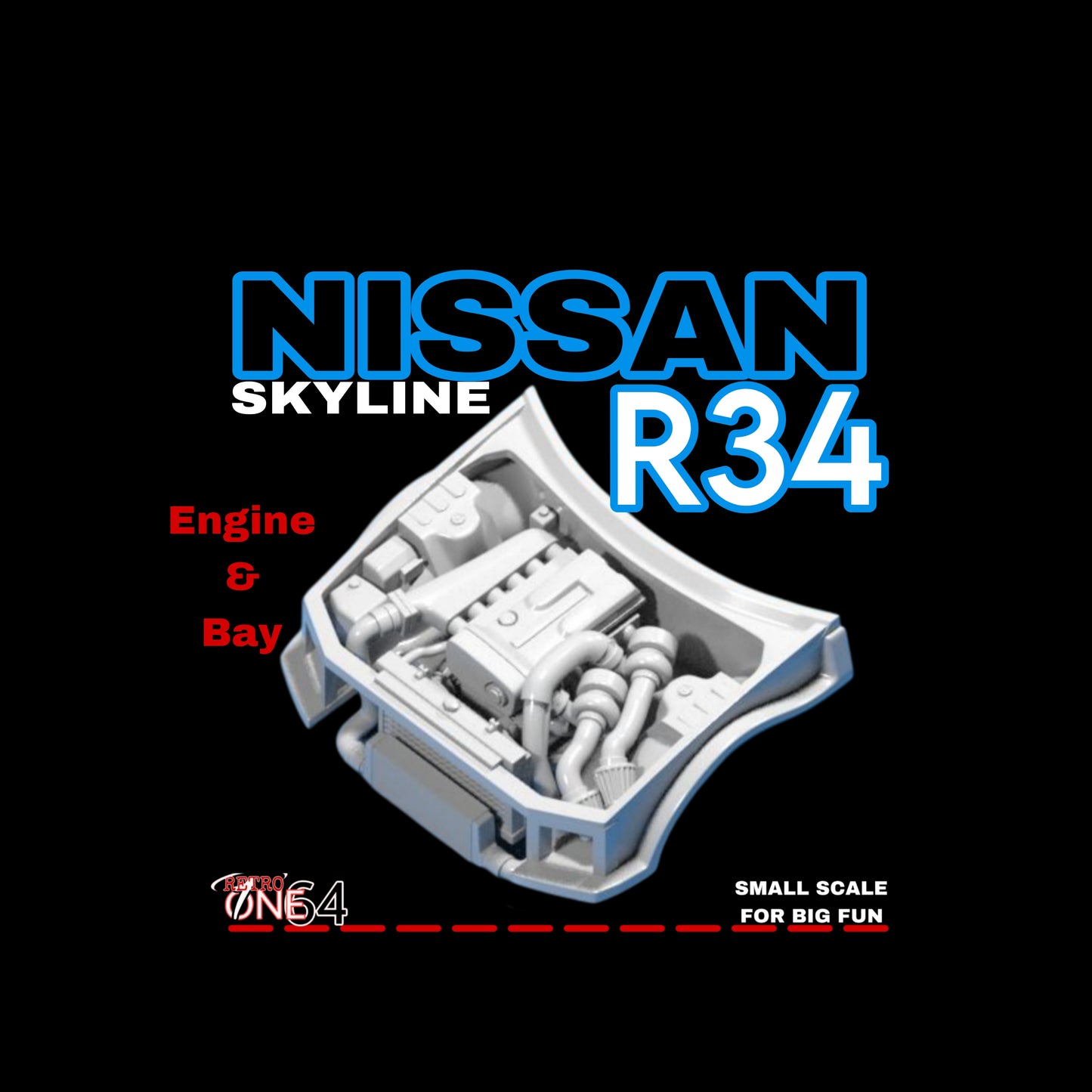 Nissan R34 Engine and Bay