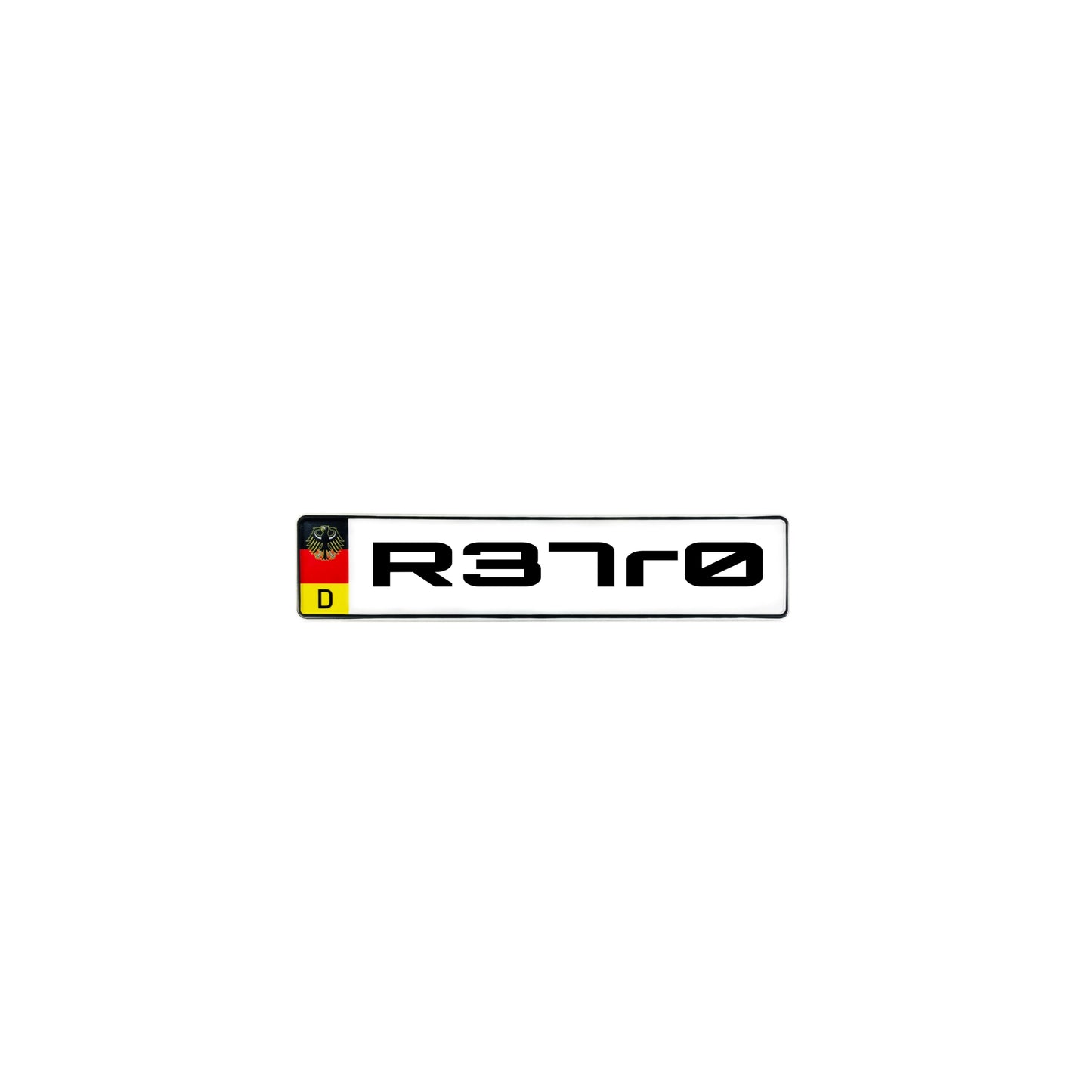 License plate decals
