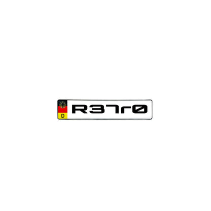 License plate decals