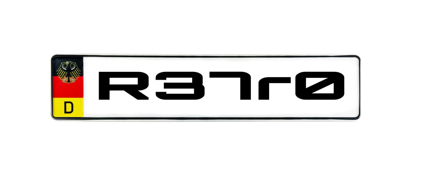 License plate decals