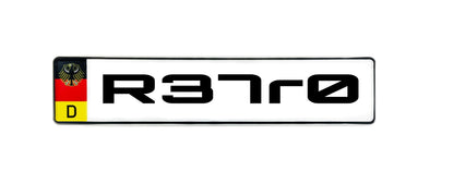 License plate decals