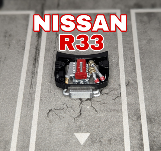 Nissan R33 Painted Engine and Bay